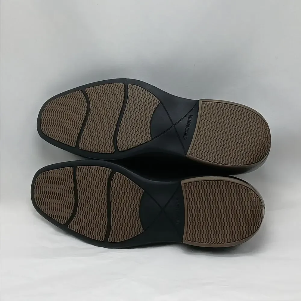 Giorgio Brutini Abrams Mens Dress Shoes 9.5 Black Leather Slip On Memory Foam - Picture 11 of 11